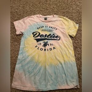 tie dye destin florida t shirt